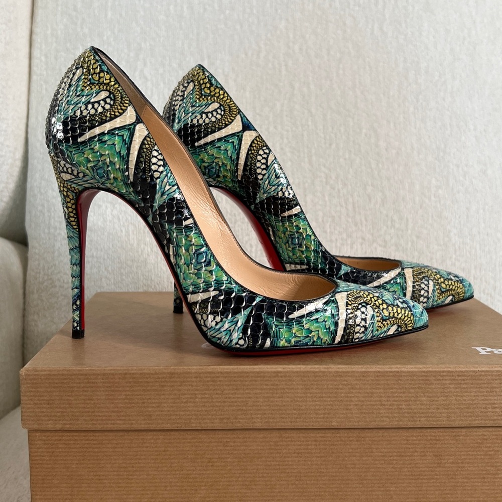 Christian Louboutin python pumps size 38